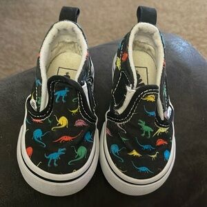 Vans Shoes | Vans Dinosaurs Slip-On Shoes For Boys Size 5